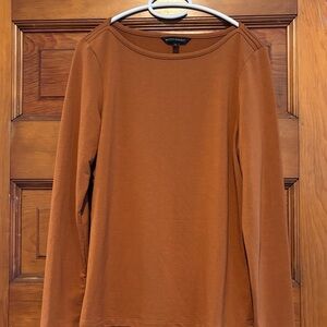 Banana Republic Rust Long Sleeve Tee